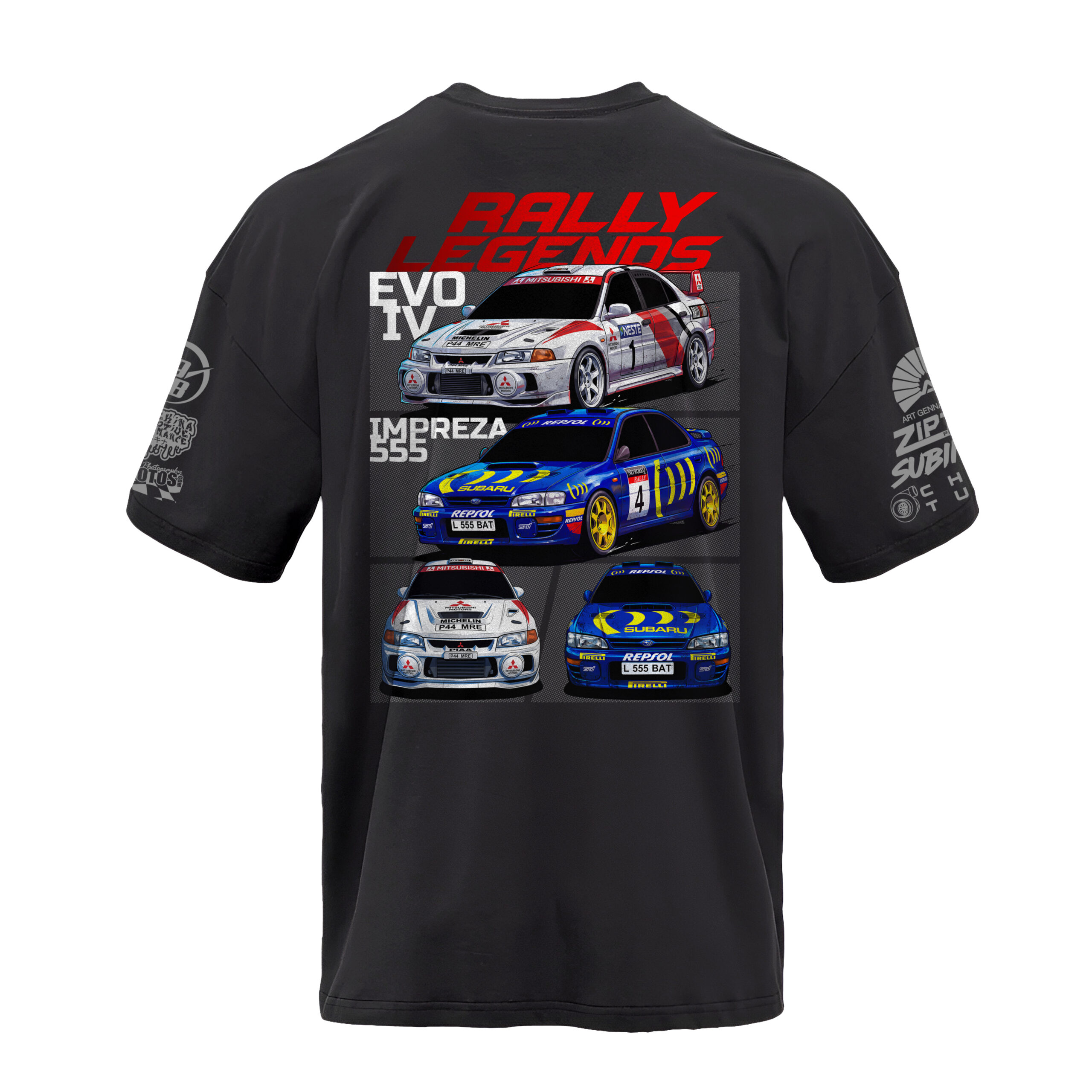Rally Legends 2026 T-Shirt - Black - Image 2
